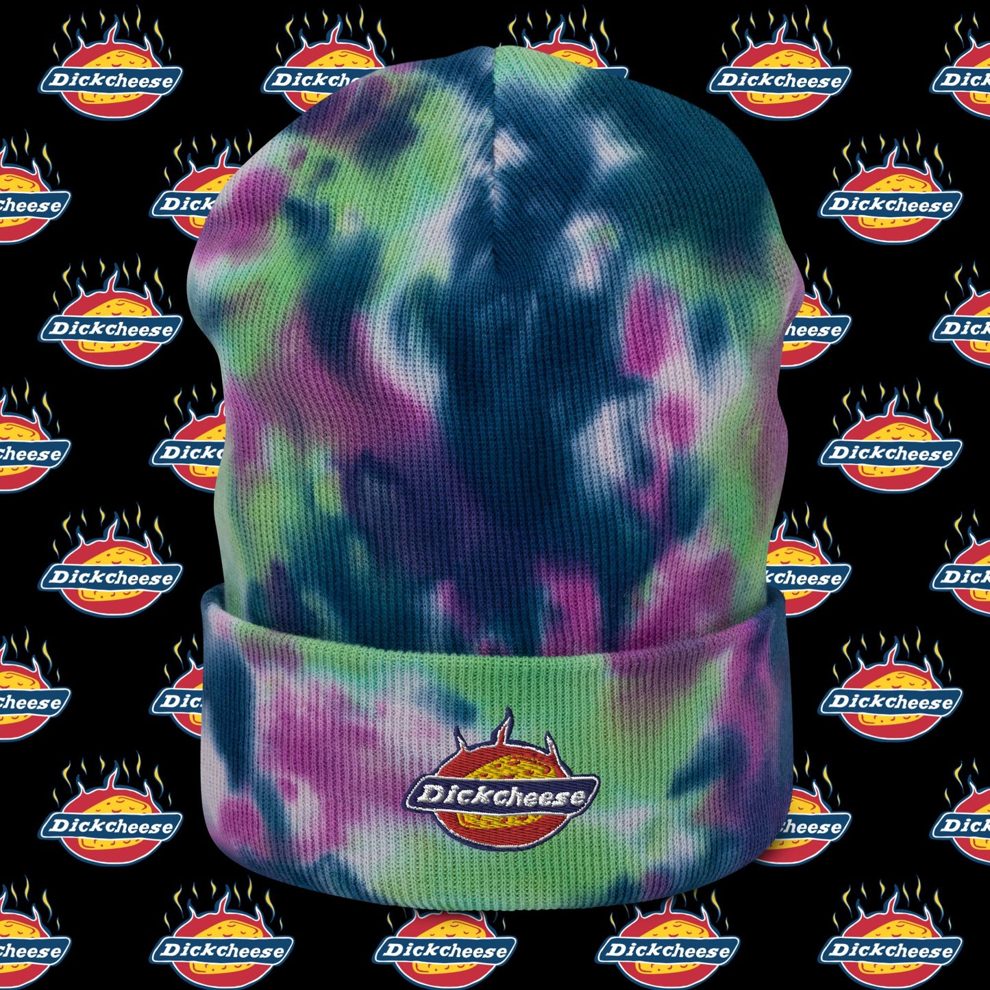 Tie-dye Dickcheese beanie